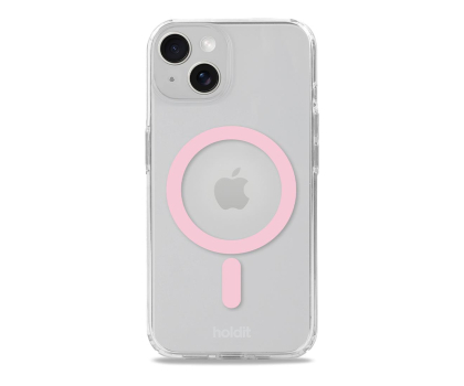 Etui do telefonów Holdit MagSafe Case iPhone 15/14/13 Pink/Transparent 16276